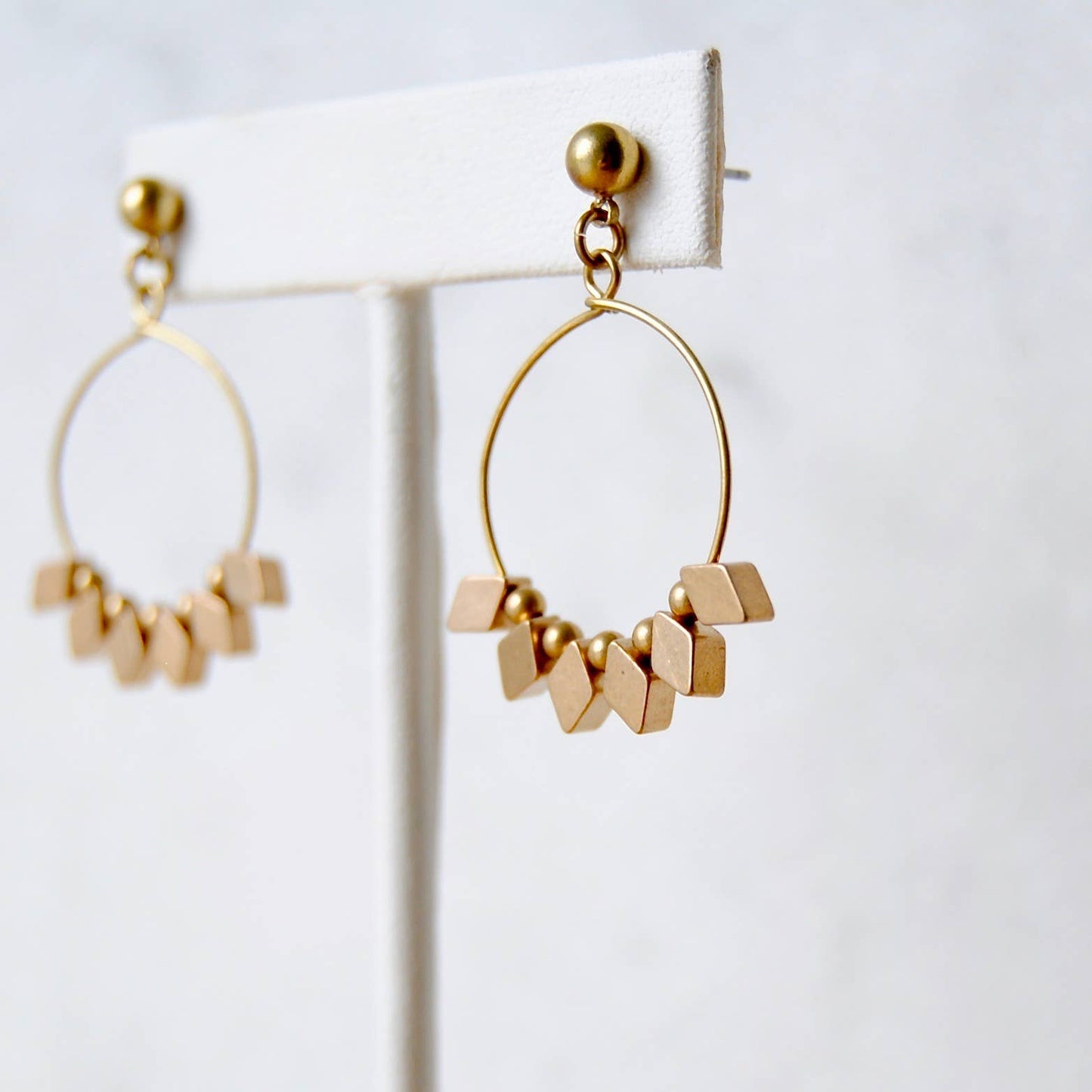 Small Darling Diamond Shapes Hoop Earrings