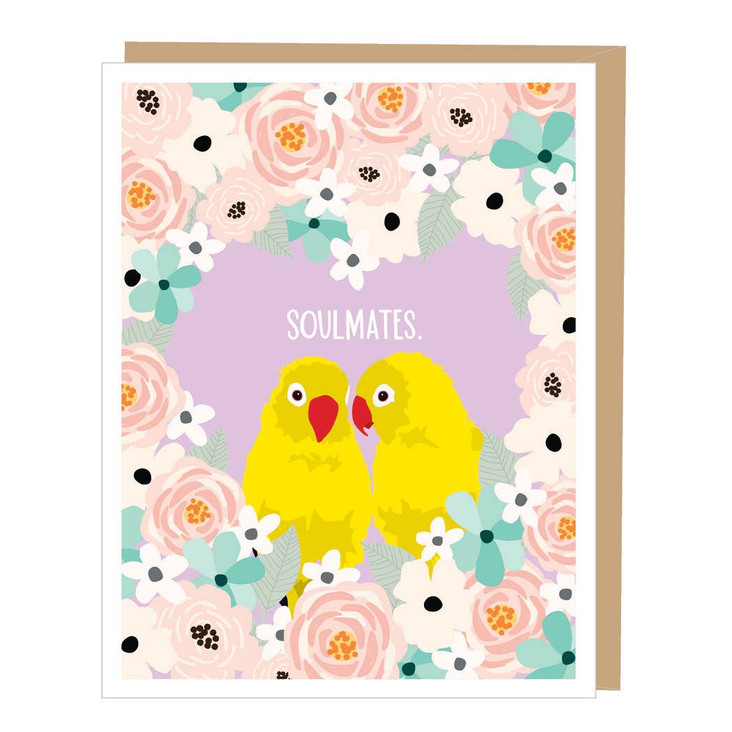 Love Birds Wedding Card