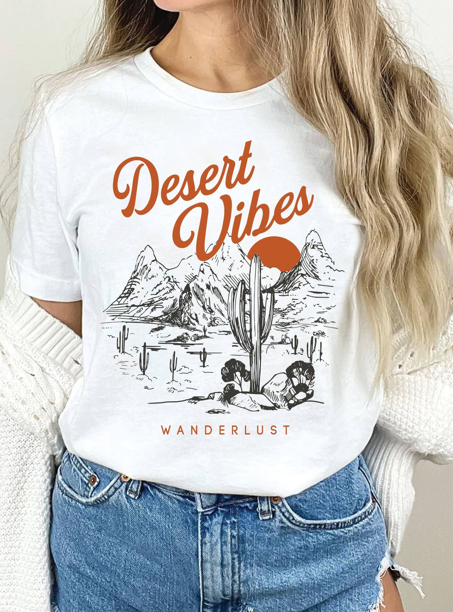 Desert Vibes Wanderlust Graphic T-shirt