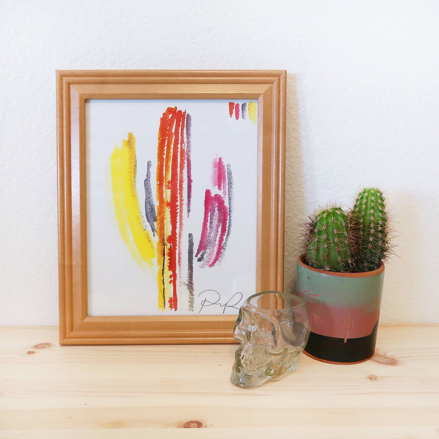 Technicolor Saguaro Art Print