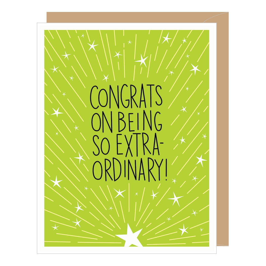 Extraordinary Congratulations Card