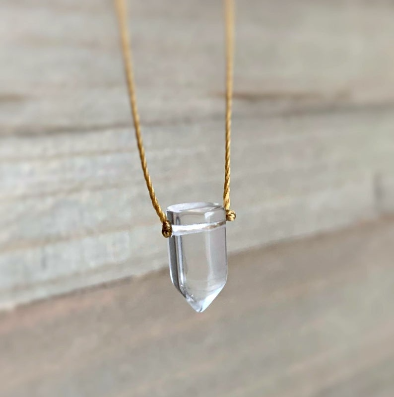 Quartz Crystal Point Necklace