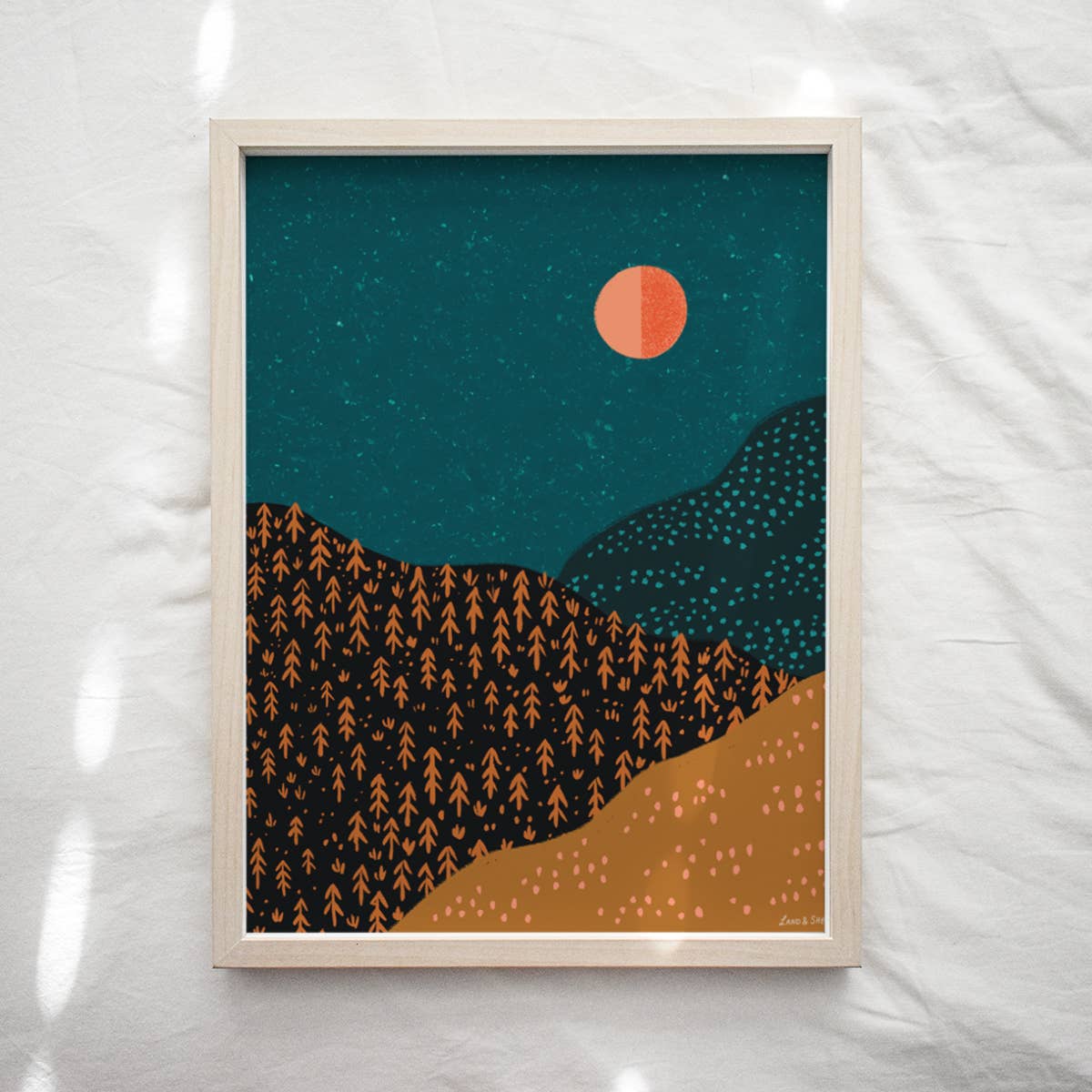 Midnight Mountains One Print