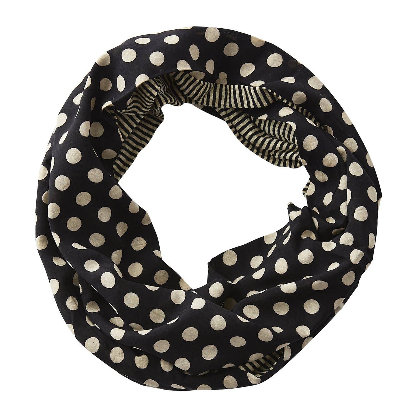 Dots and Stripes Infinity Scarf