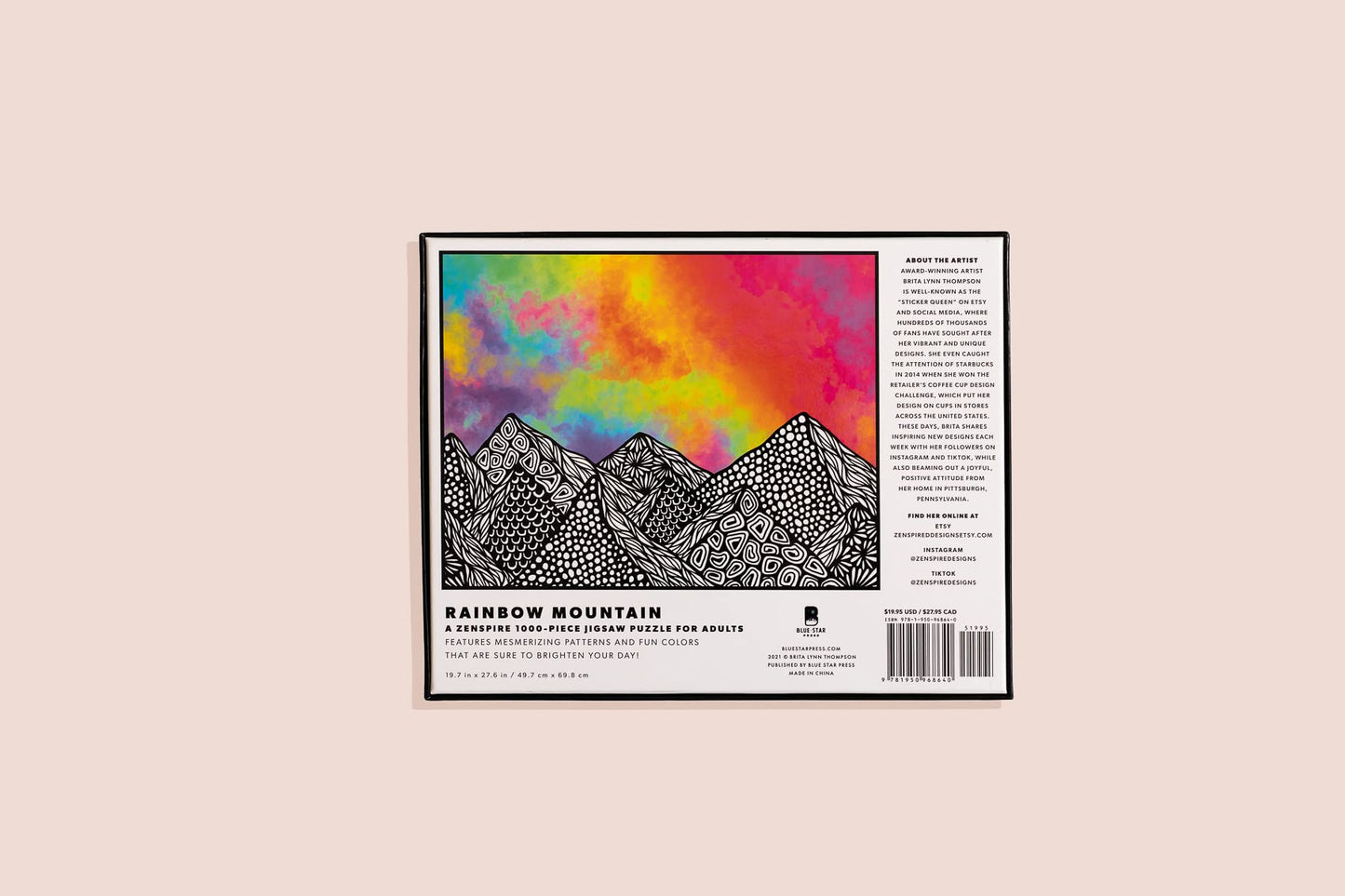 Rainbow Mountain: A Zenspire 1000-Piece Puzzle