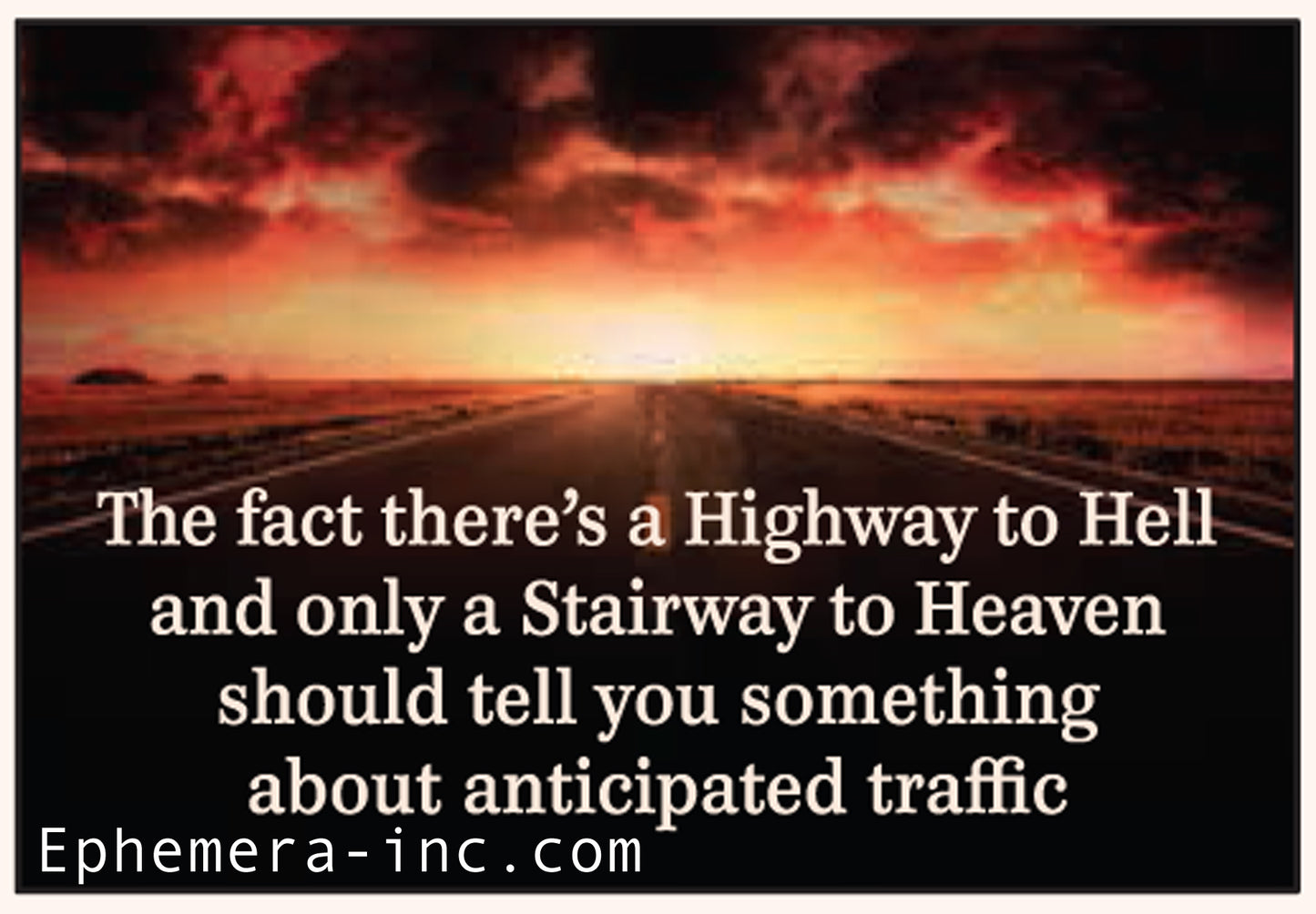 Highway to Hell, Stairway to Heaven Magnet