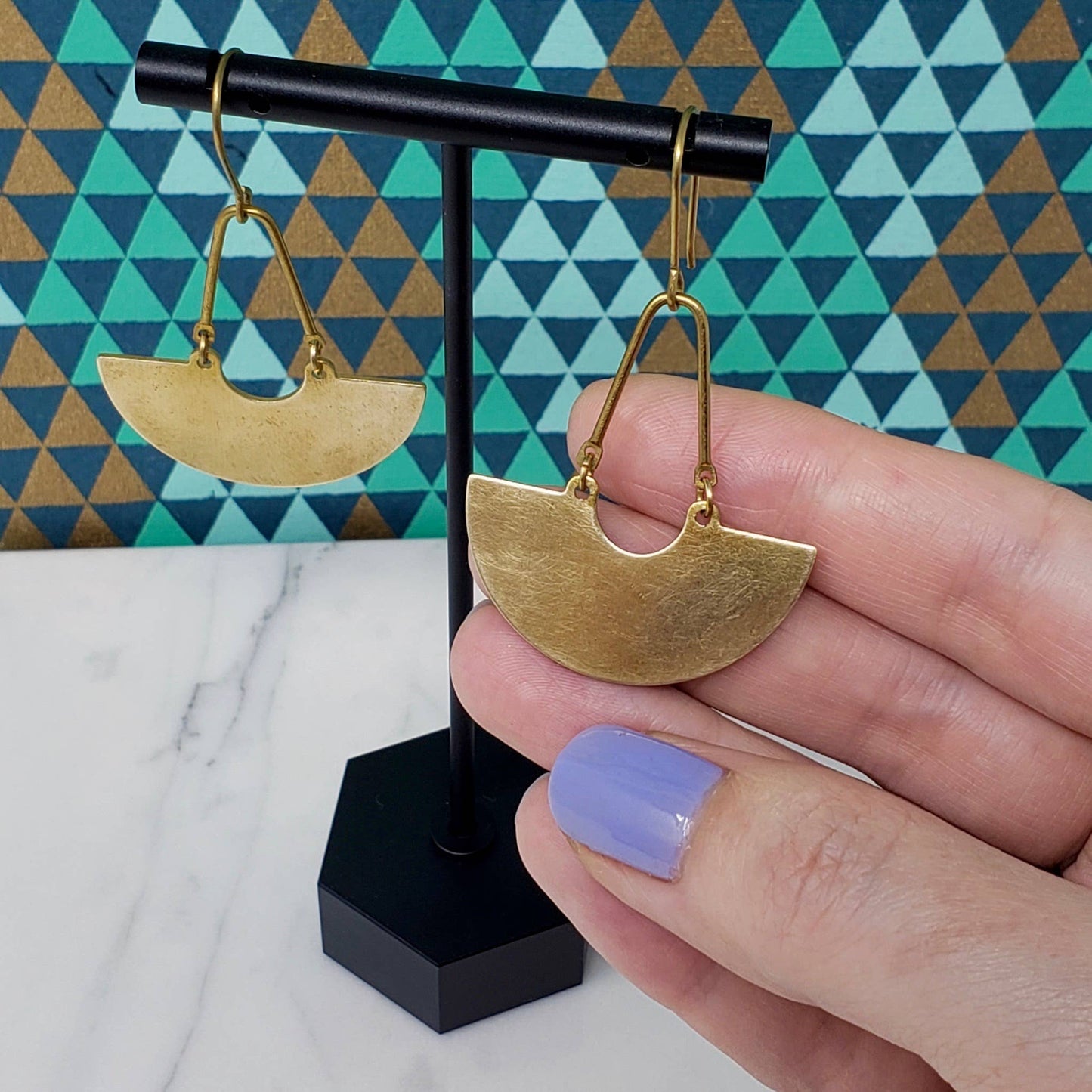 Modern Crescent Earrings