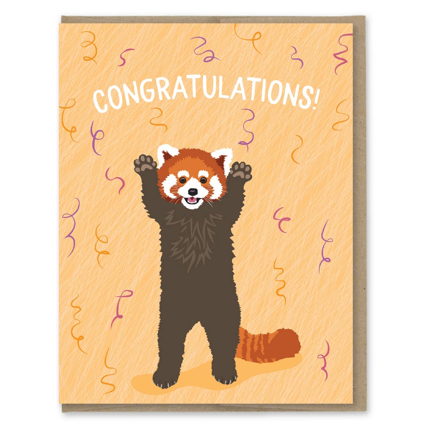 Red Panda Congratulations Card
