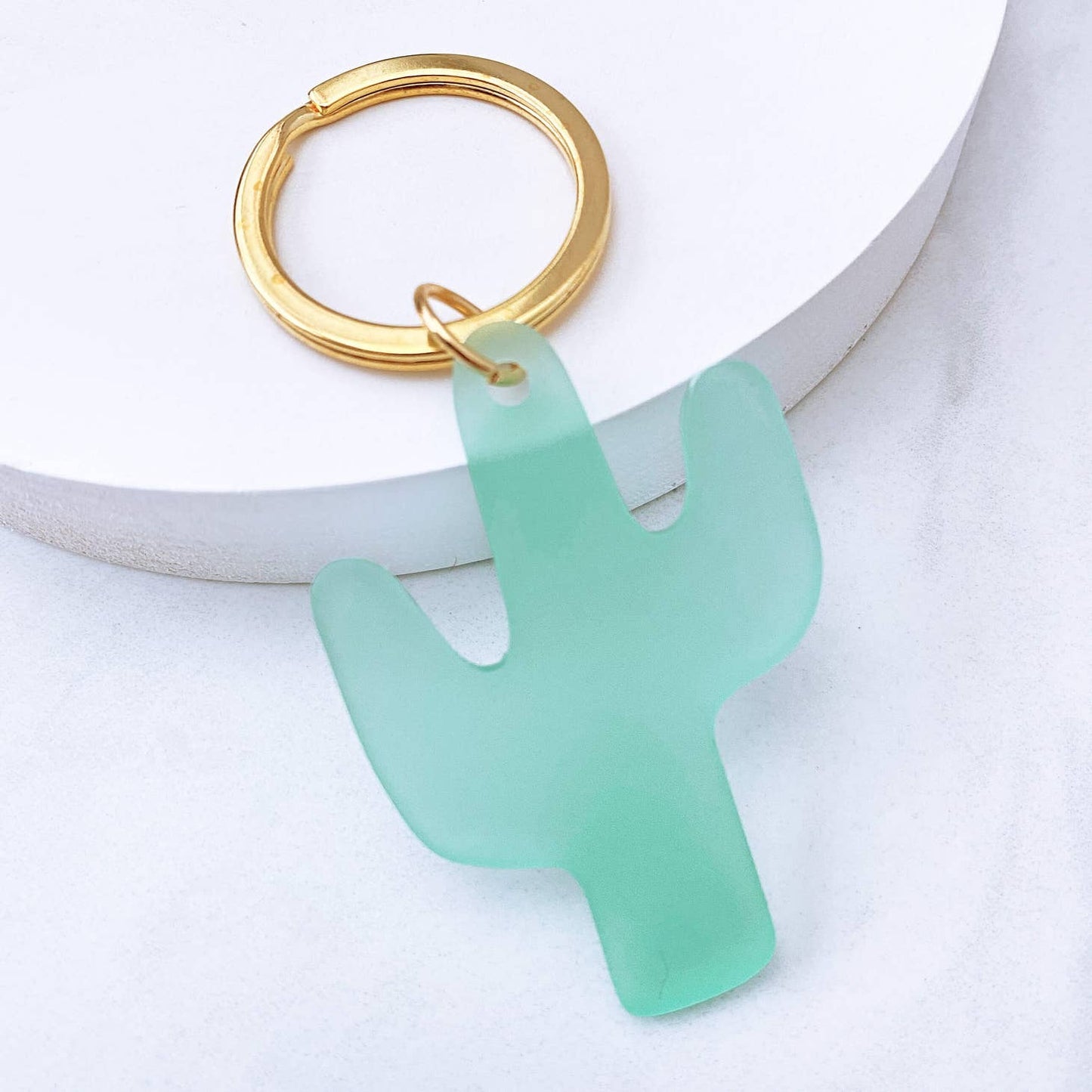 Acrylic Cactus Keyring
