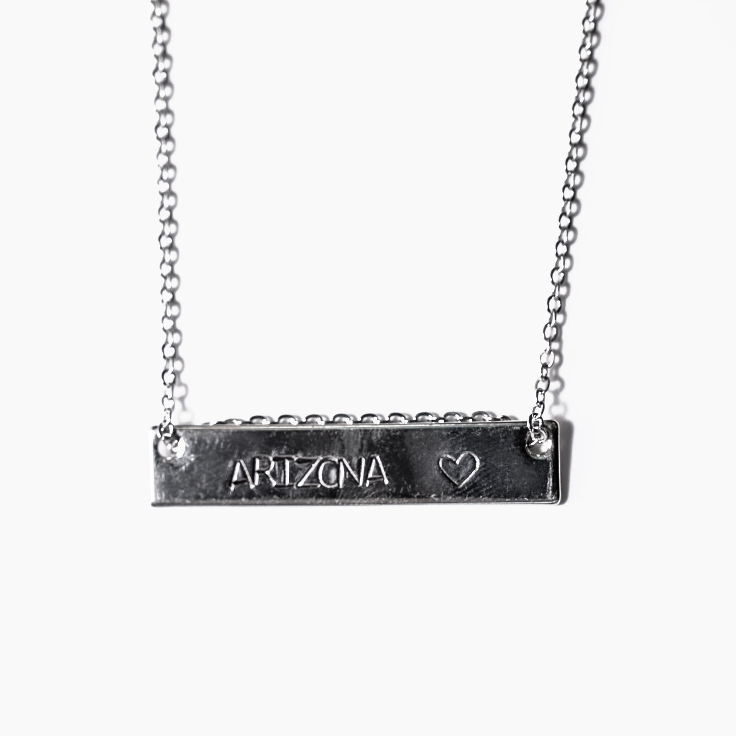 Arizona Heart Bar Necklace