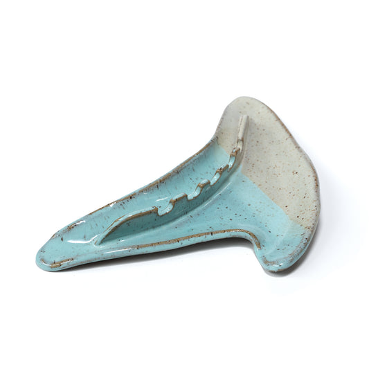 Boomerang Shaped Ceramic Ashtray