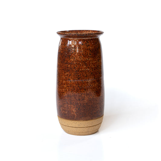 Brown Glazed Ceramic Vase