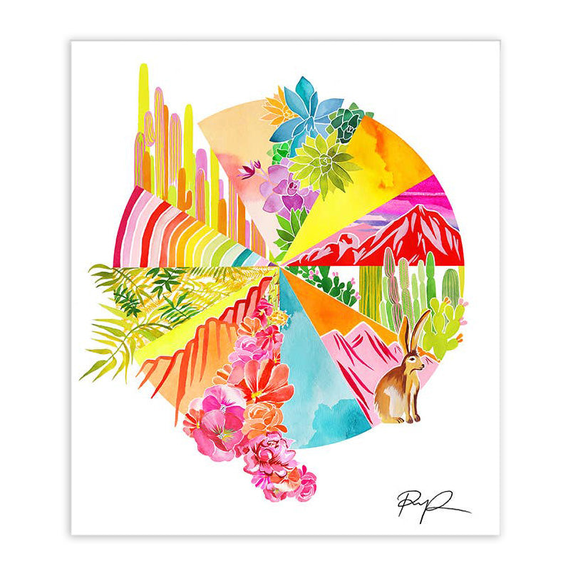 Charting The Desert Art Print
