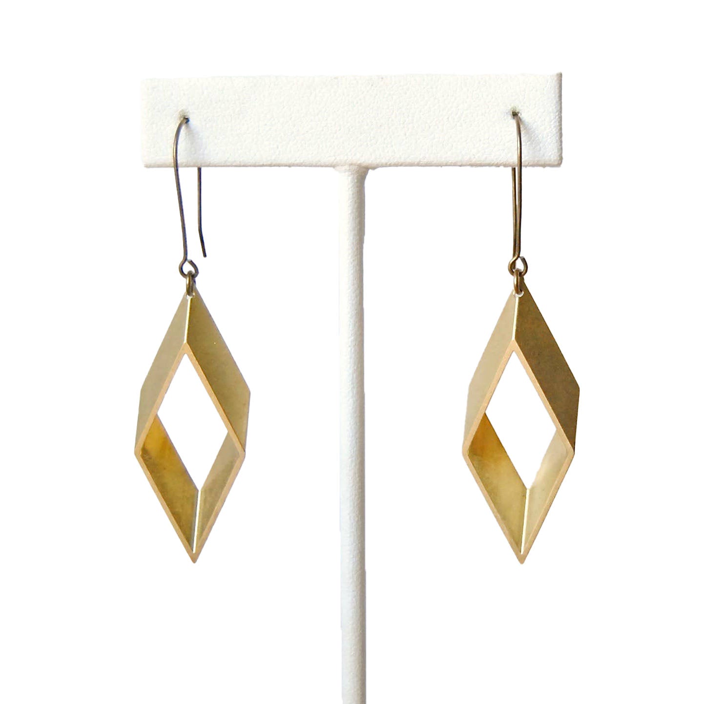Diamond Rhombus Dangle Earrings
