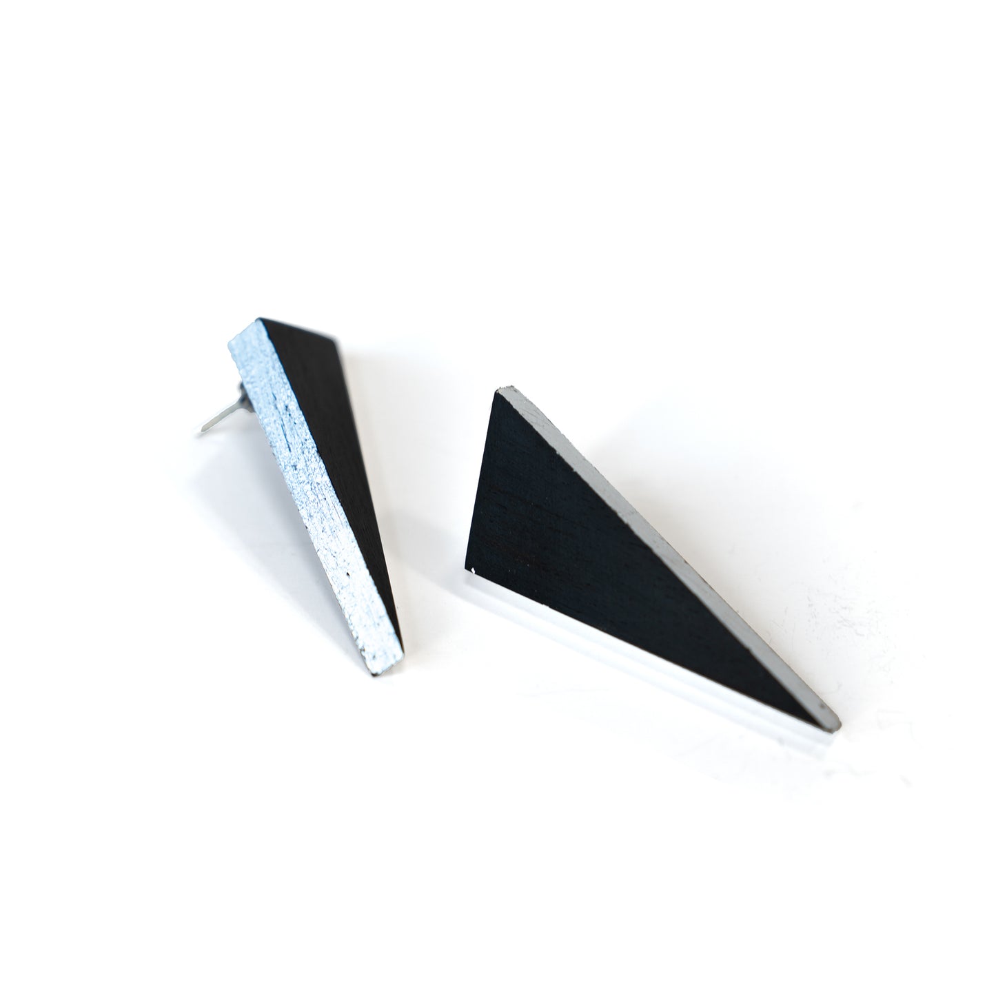 Ebony Triangle Earrings
