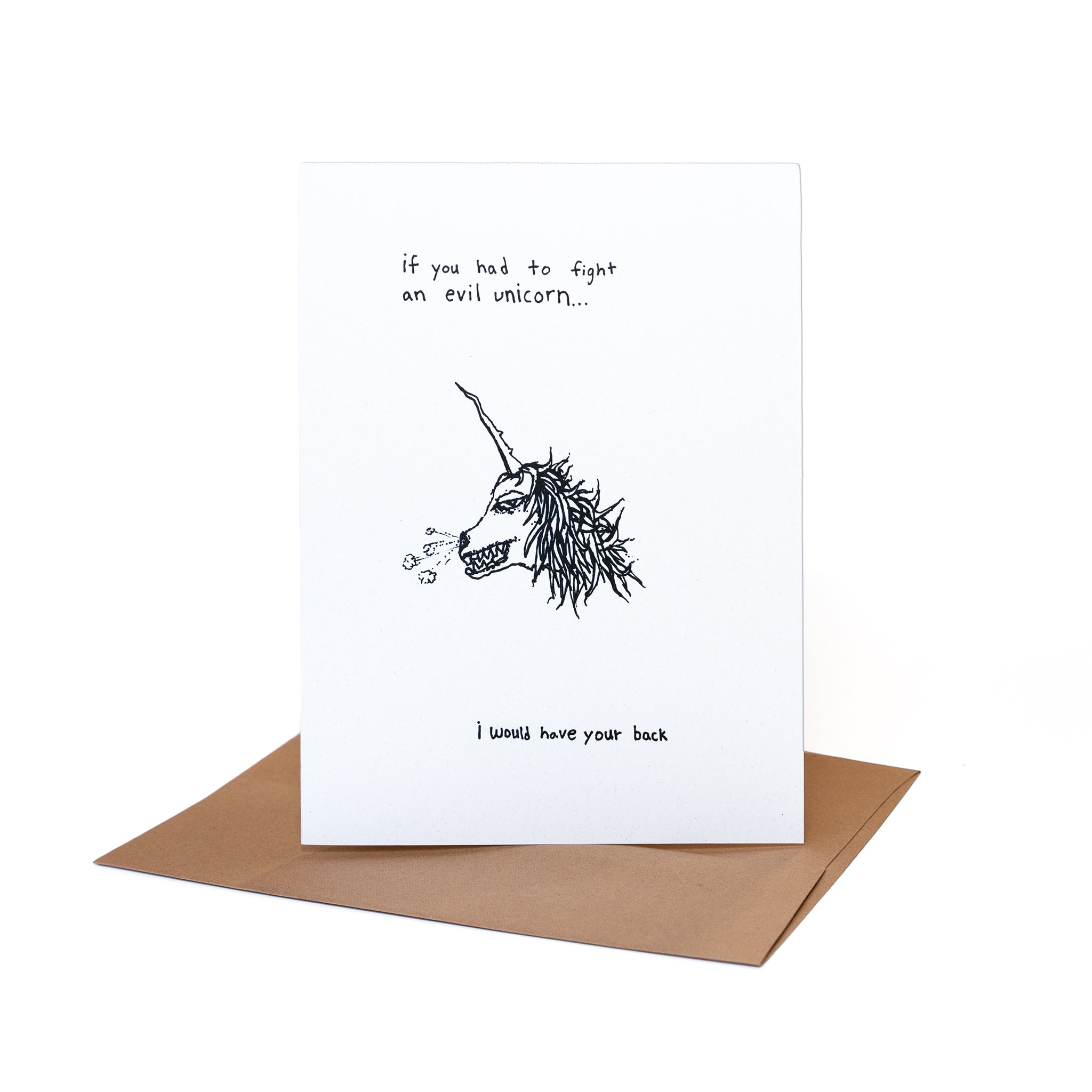 Evil Unicorn Card MADE Art Boutique