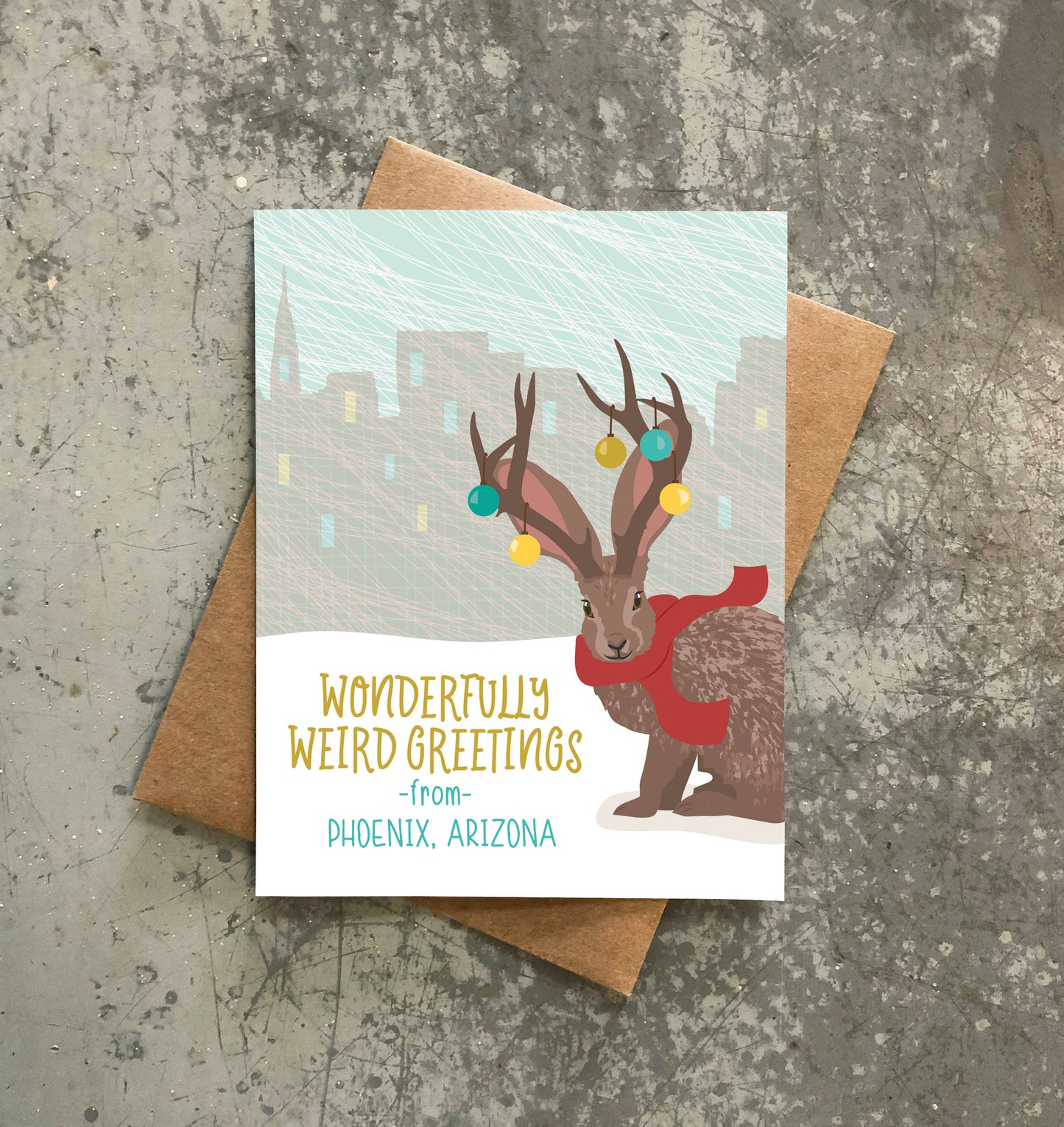 Jackalope Holiday Card - Box of 8