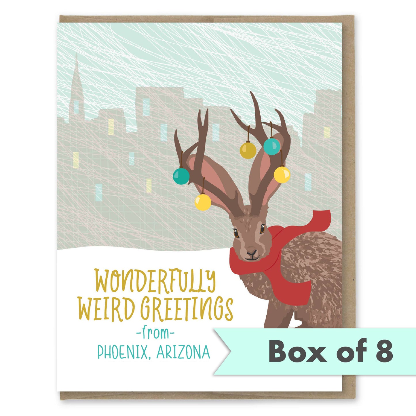 Jackalope Holiday Card - Box of 8