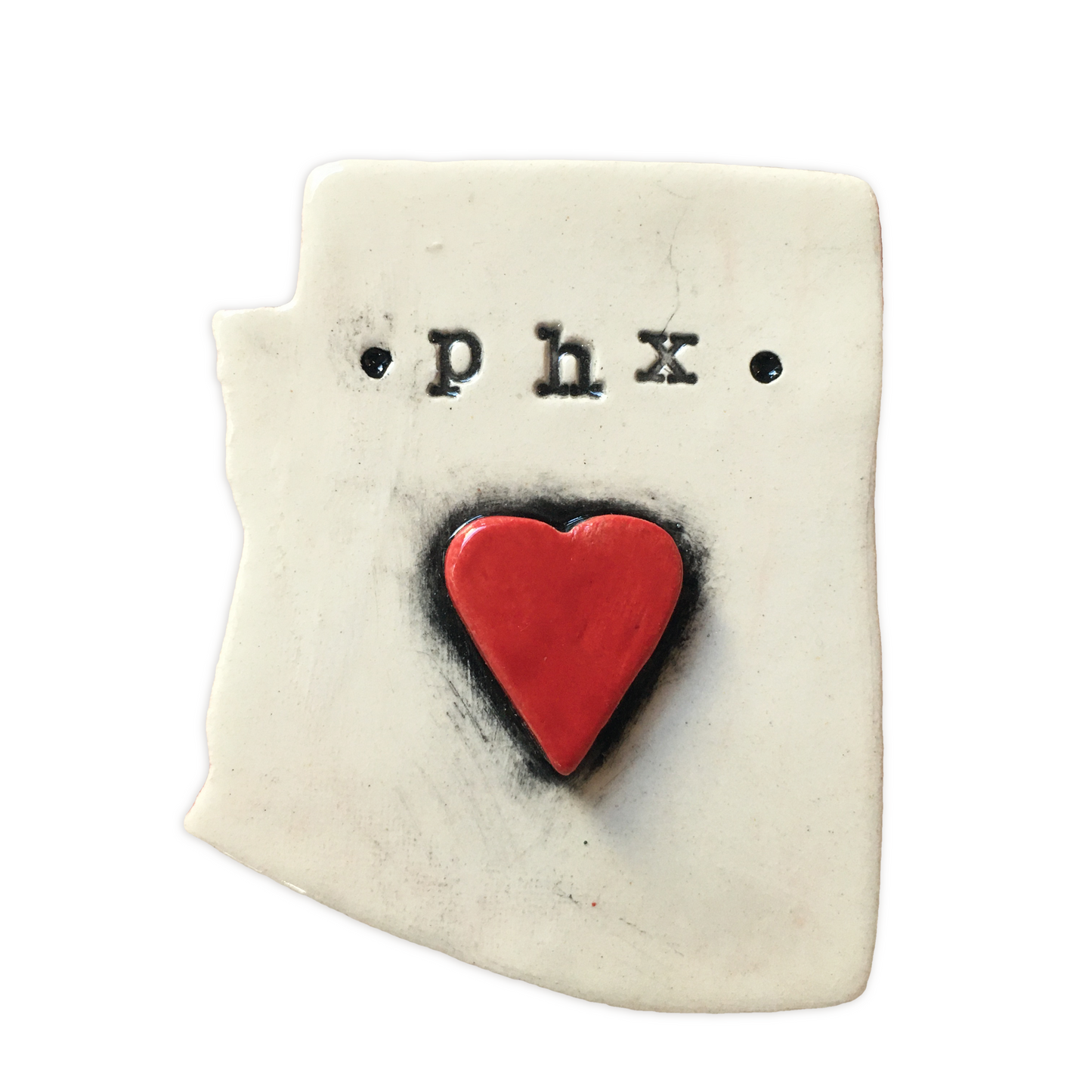 PHX Heart Handmade Ceramic Magnet