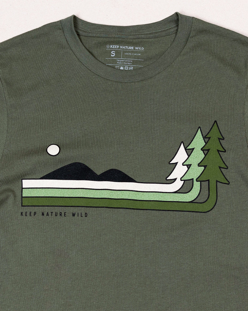 Retro Pines Unisex Long Sleeve Shirt