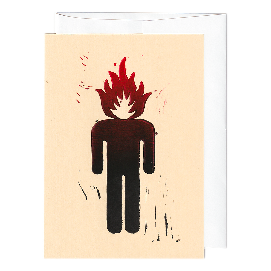Head on fire print card