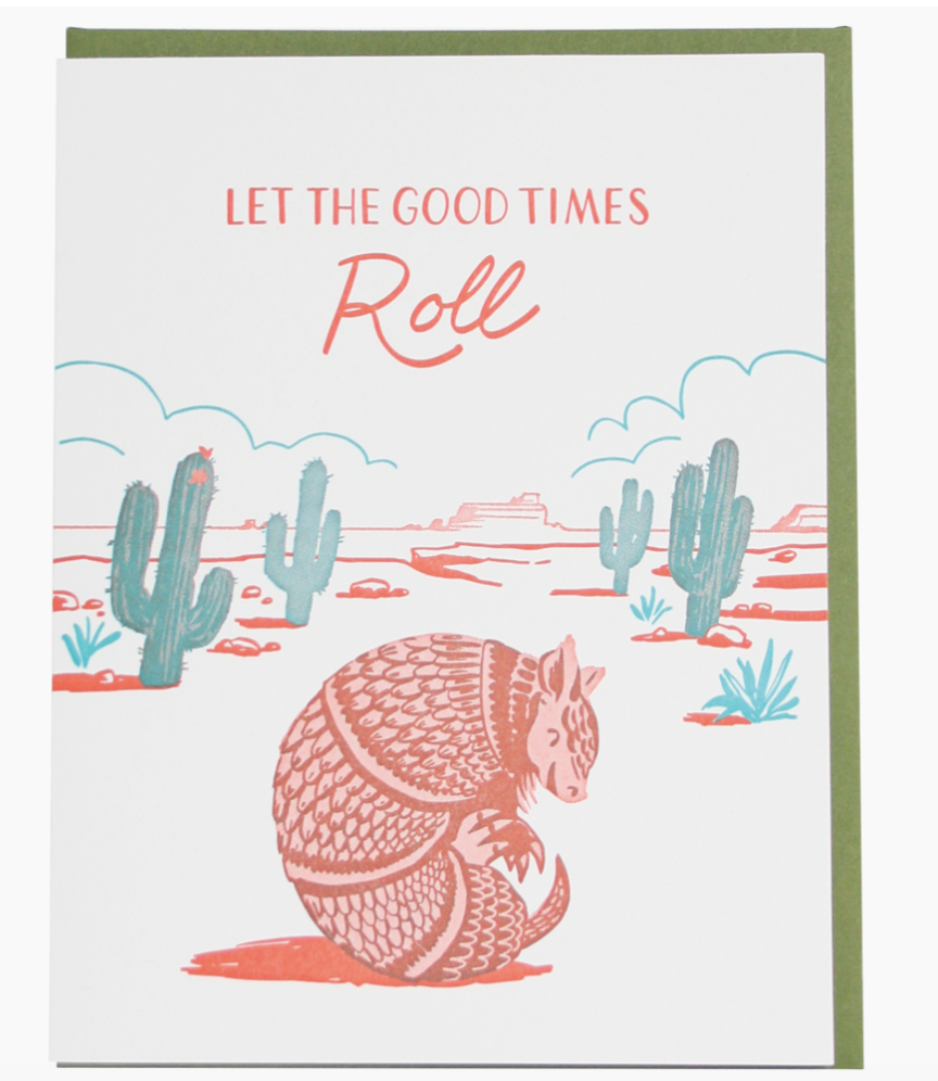 Armadillo Birthday Card
