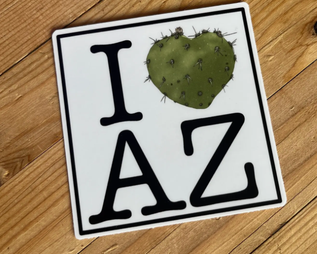 I Love Arizona Vinyl Sticker