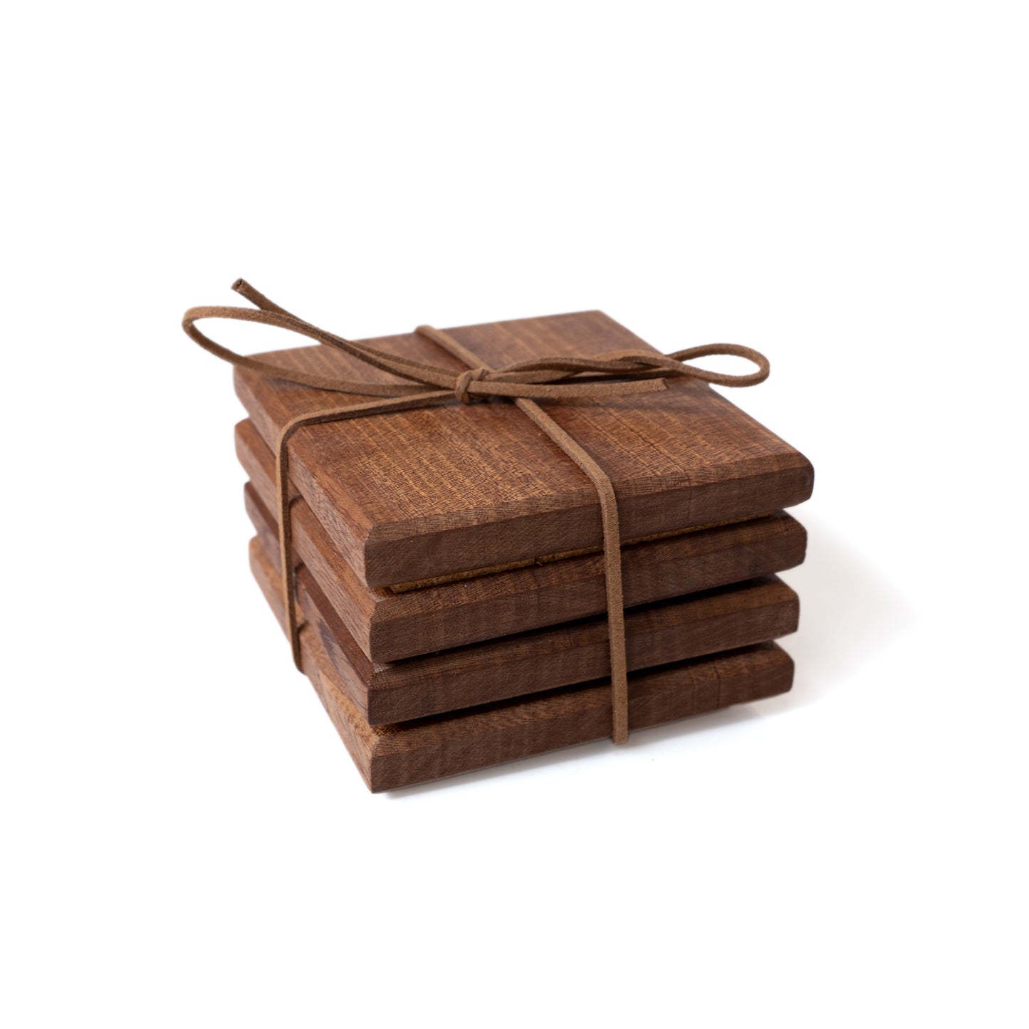 Handcrafted Wood Coaster Set of 4