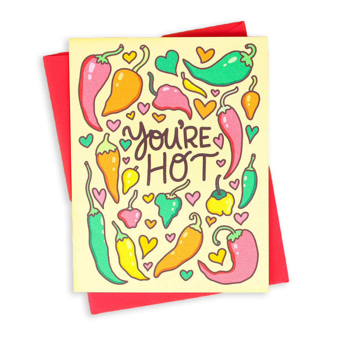 You're Hot Peppers Card