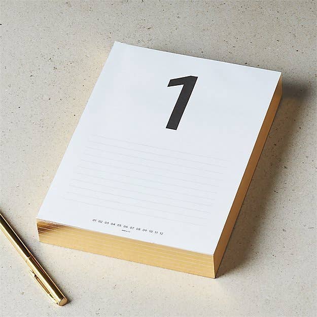Daily Calendar Pad