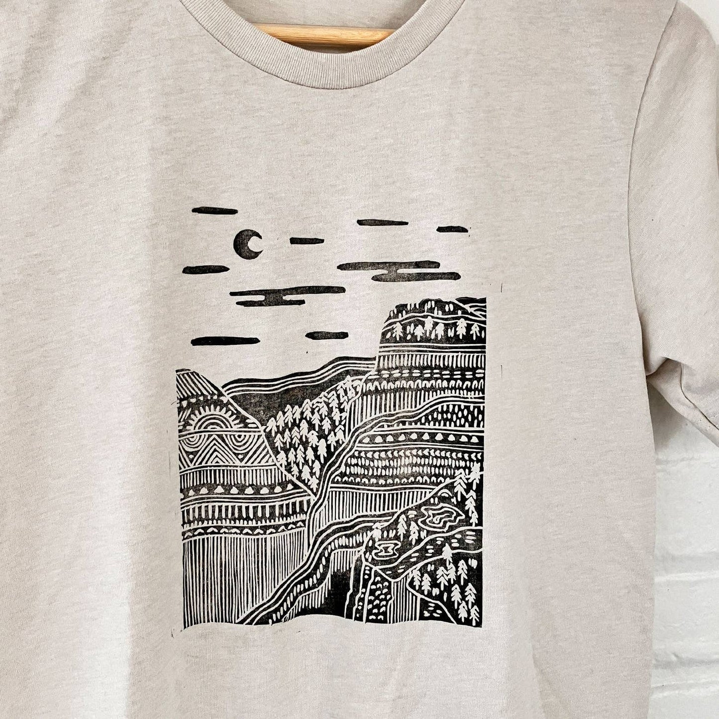 Grandfather Mountain Block Printed Tee
