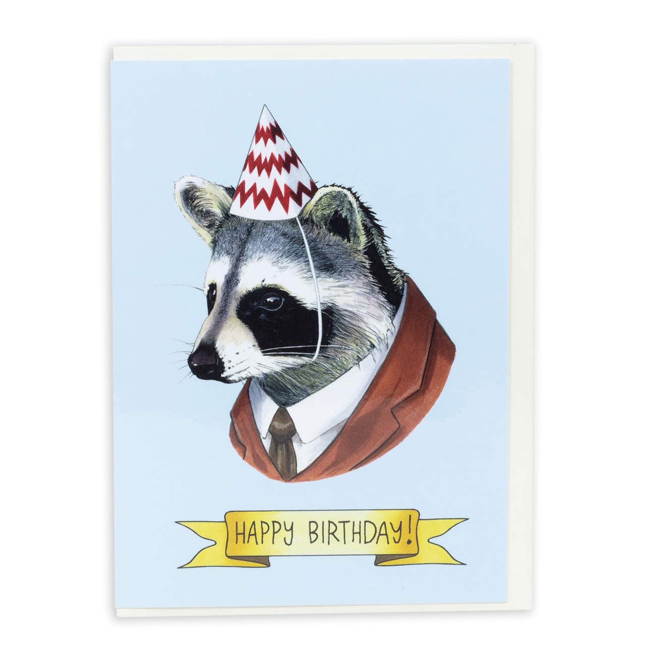 Happy Birthday Raccoon Card