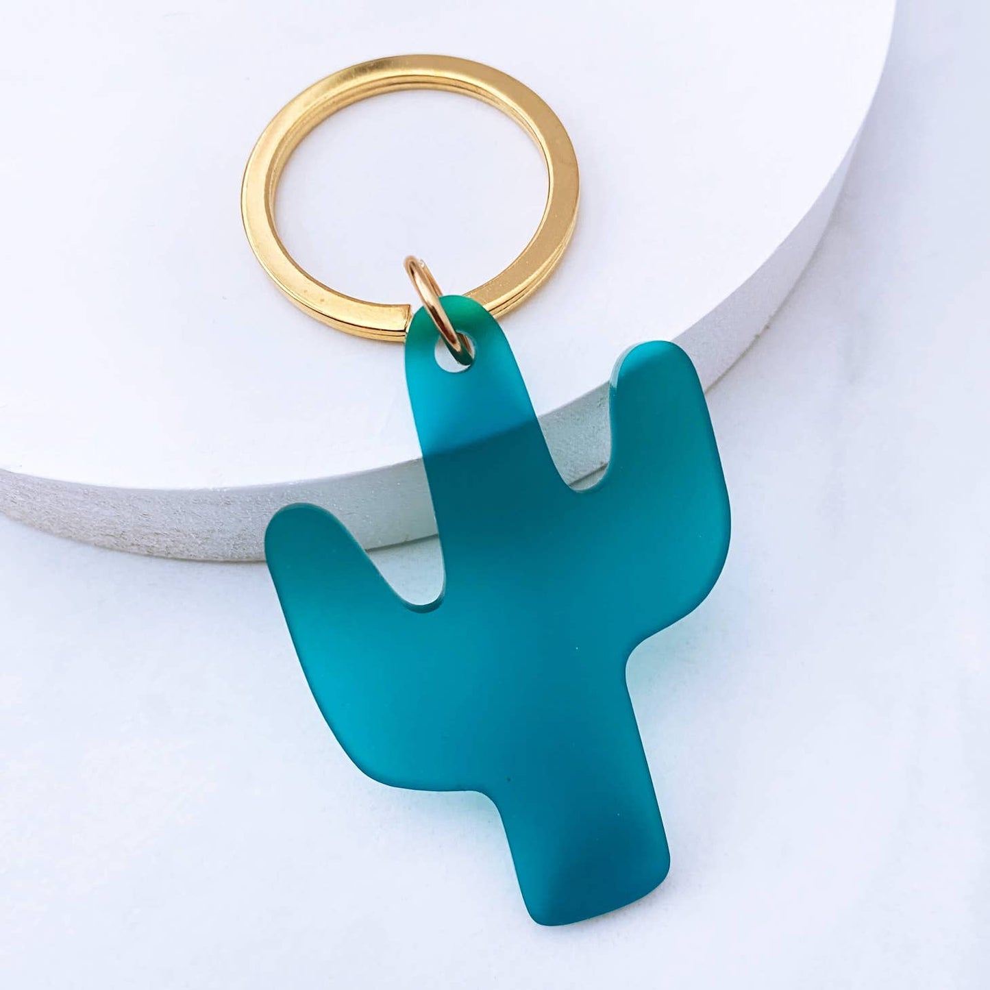 Acrylic Cactus Keyring