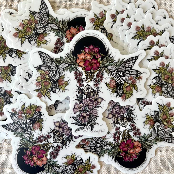 My Power, Floral Uterus Sticker