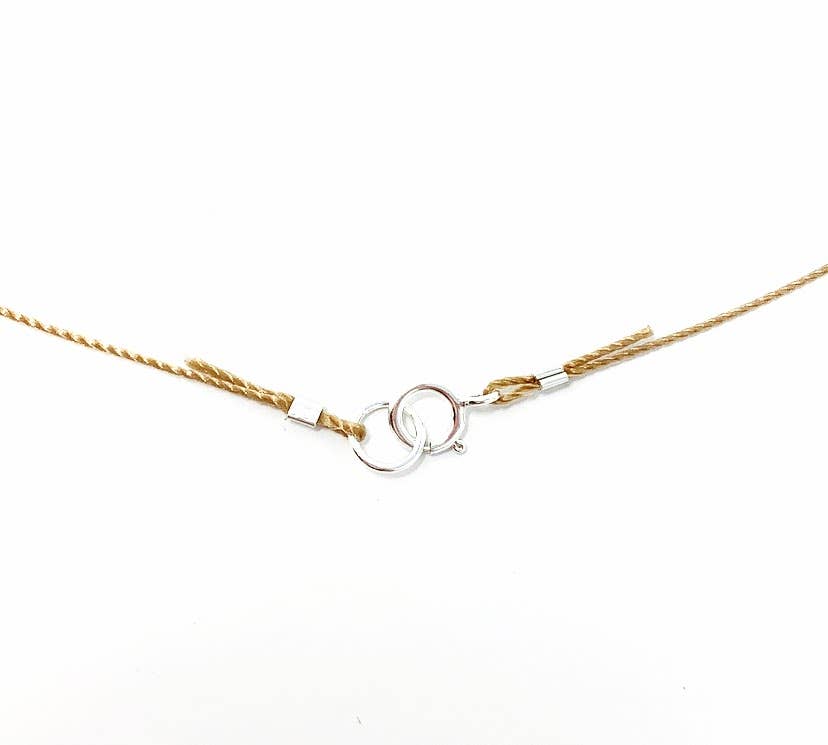 Pink Opal Faceted Briolette Teardrop Necklace