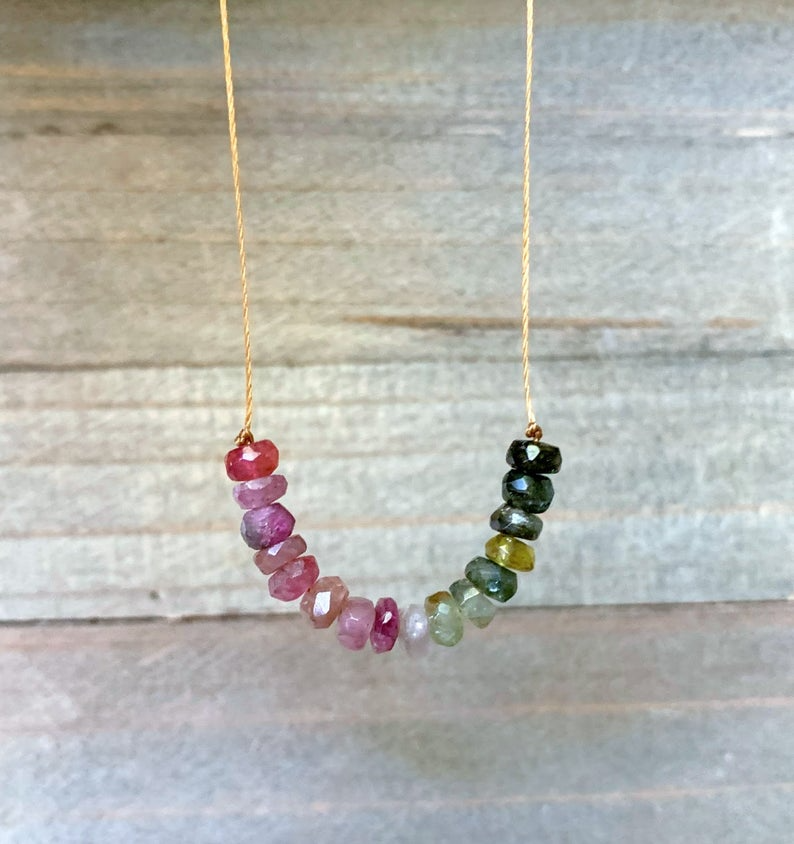 Watermelon Tourmaline Necklace