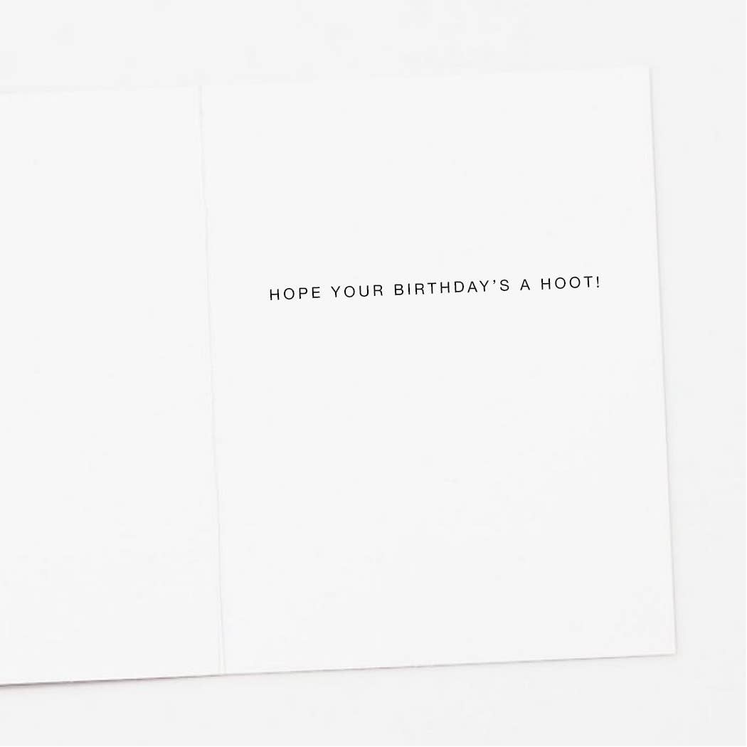 Balloon Owl Birthday Card