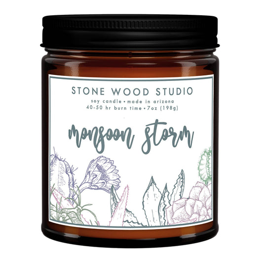 Monsoon Storm | Hand Poured Soy Candle