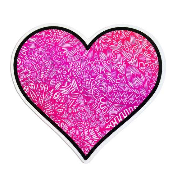 Heart Sticker for Sale by art-by-maddie