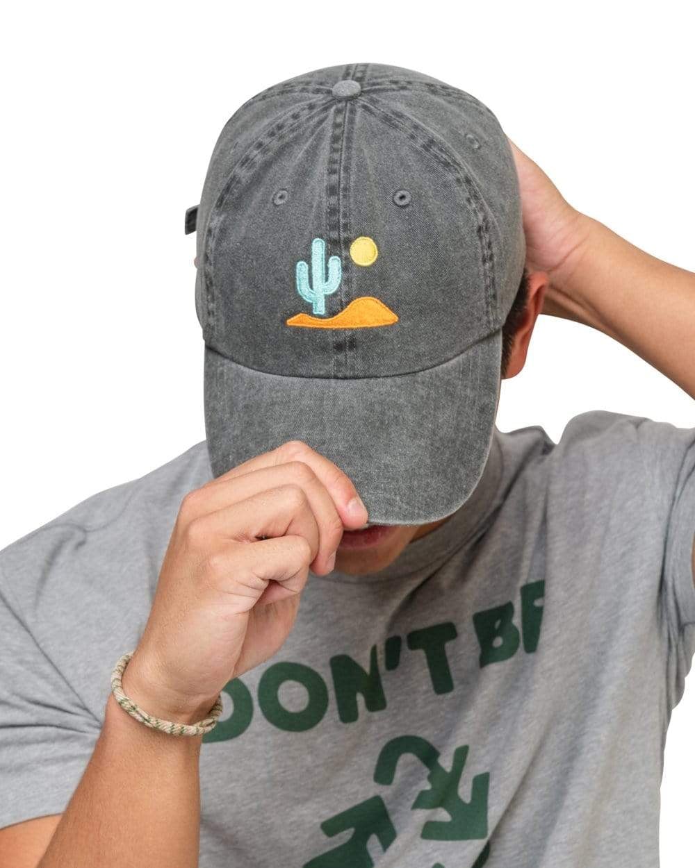 Hat - Lone Cactus Faded Black