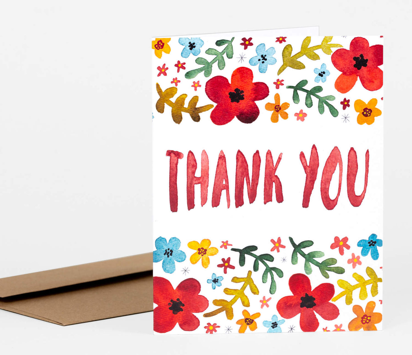 Bright Floral Thank You Card