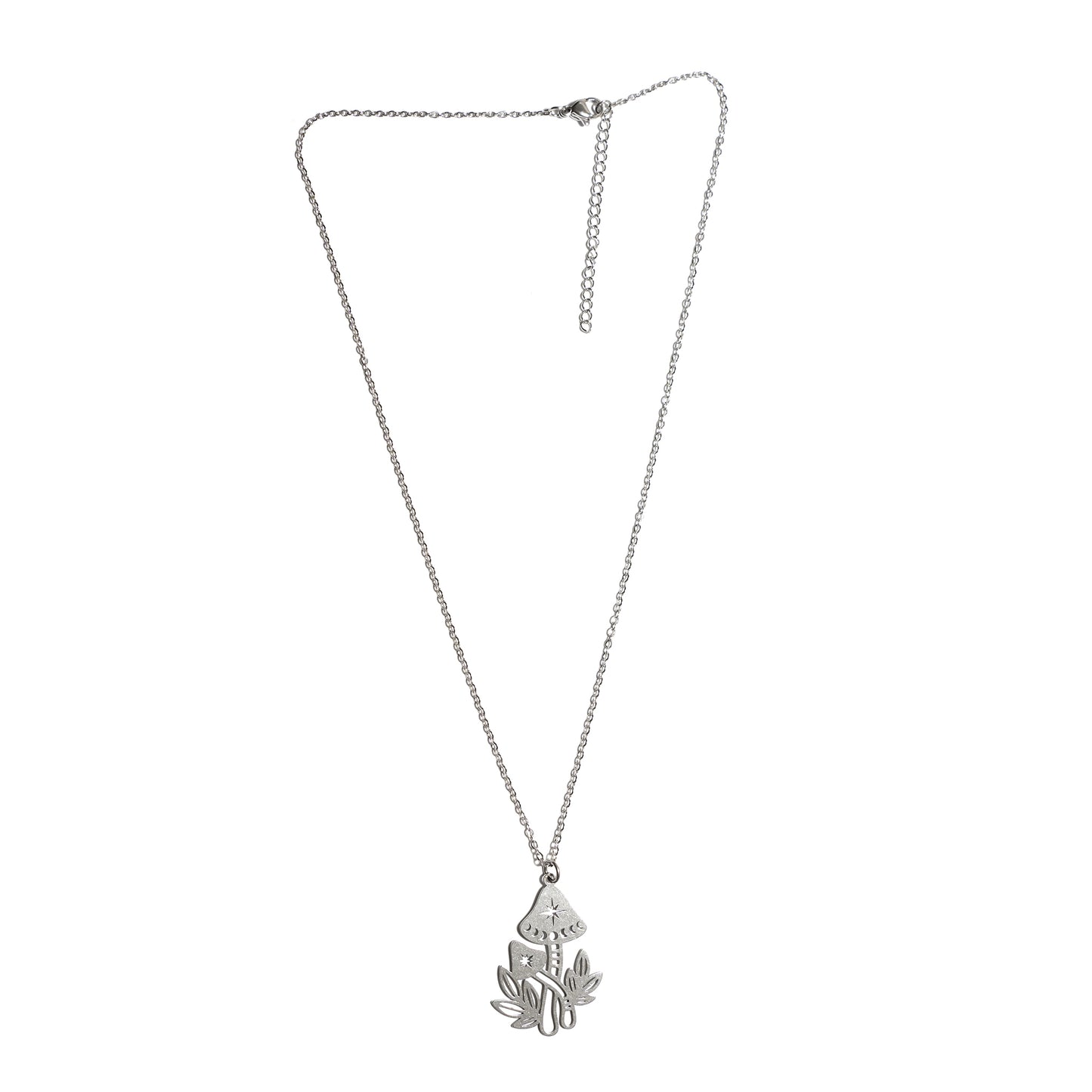 Magical Moon Mushrooms Charm Necklace