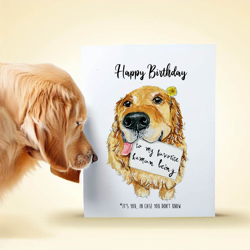 Dog Favorite Person Birthday Card