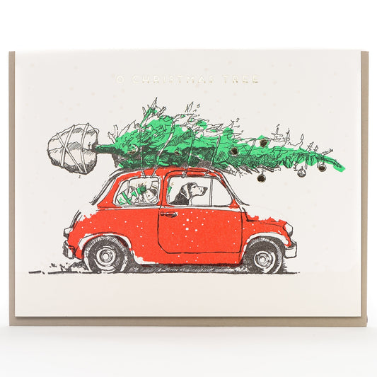 O Christmas Tree Dog Card