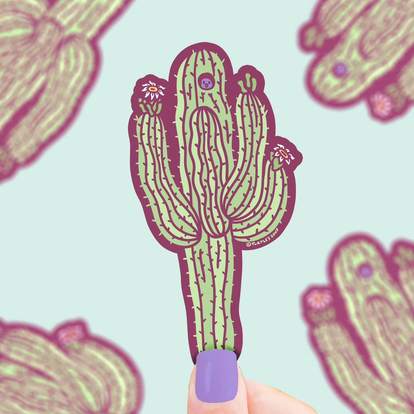 Sonoran Saguaro Cactus Sticker