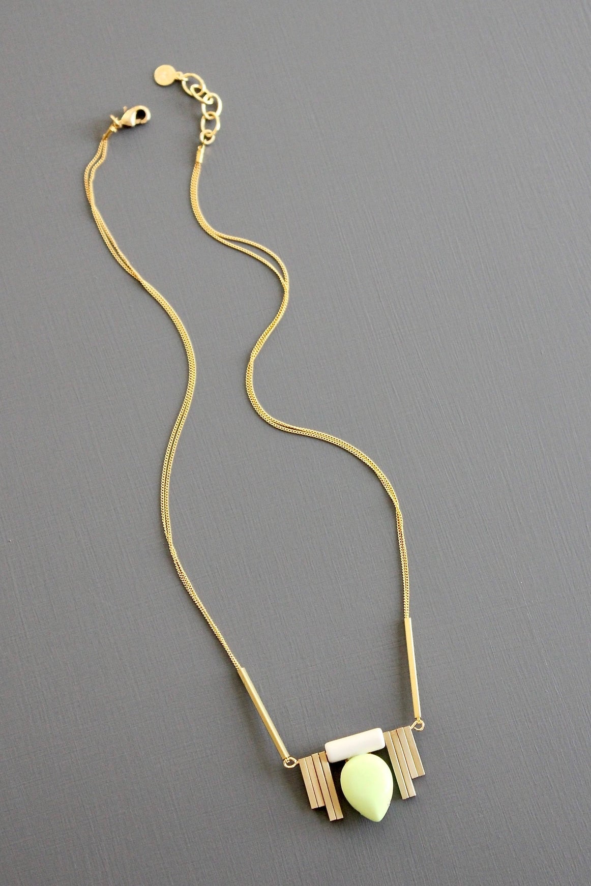 Mint Art Deco Necklace