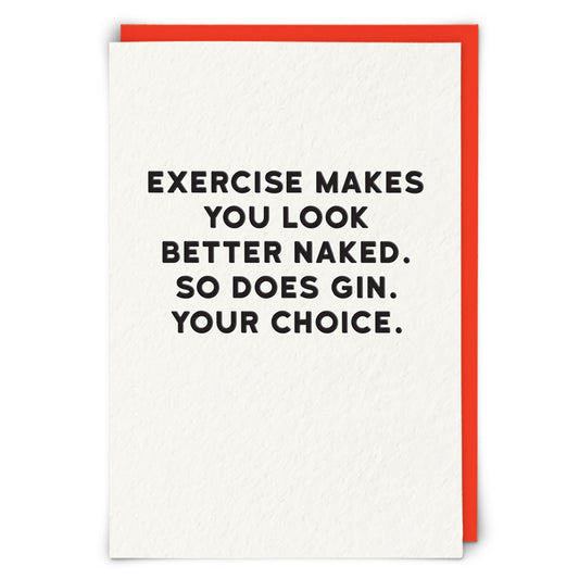 Exercise Greeting Card