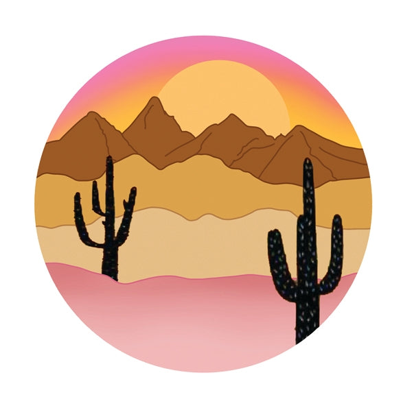 Desert Mountains Vinyl Sticker