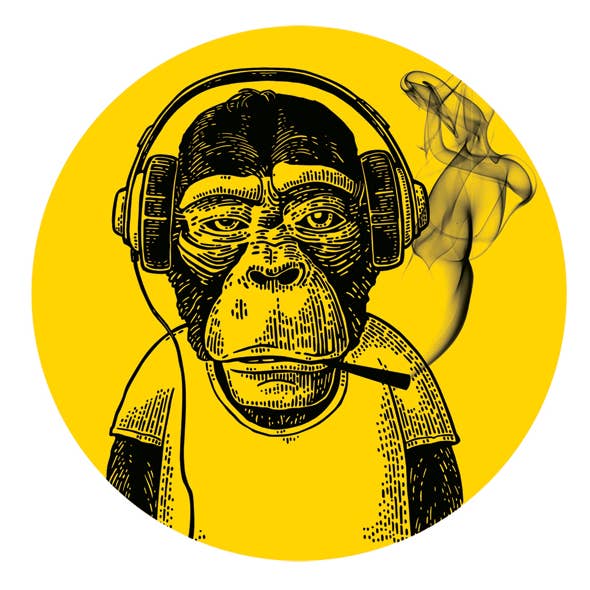 Monkey Vinyl Sticker