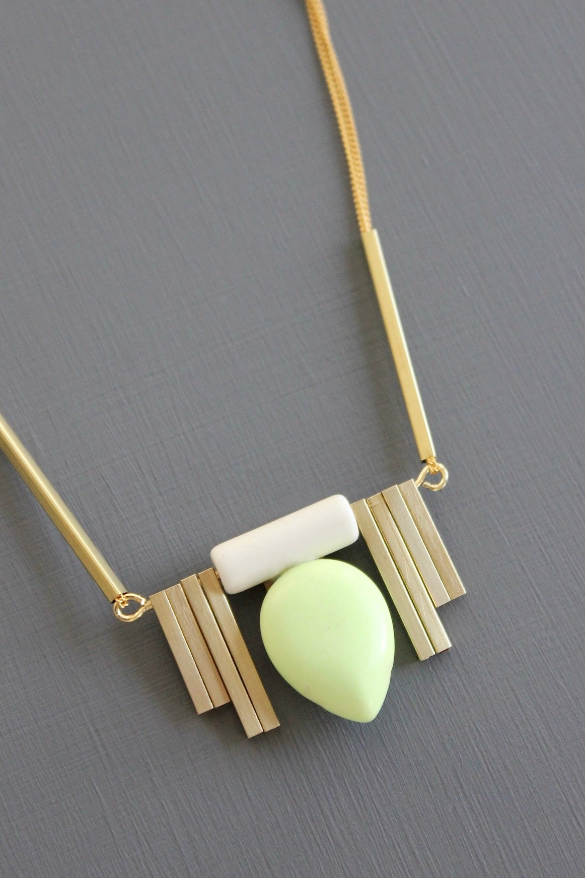 Mint Art Deco Necklace